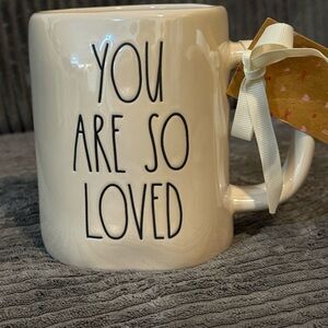 Rae Dunn Cream Iridescent ‘You Are So Loved' Mug